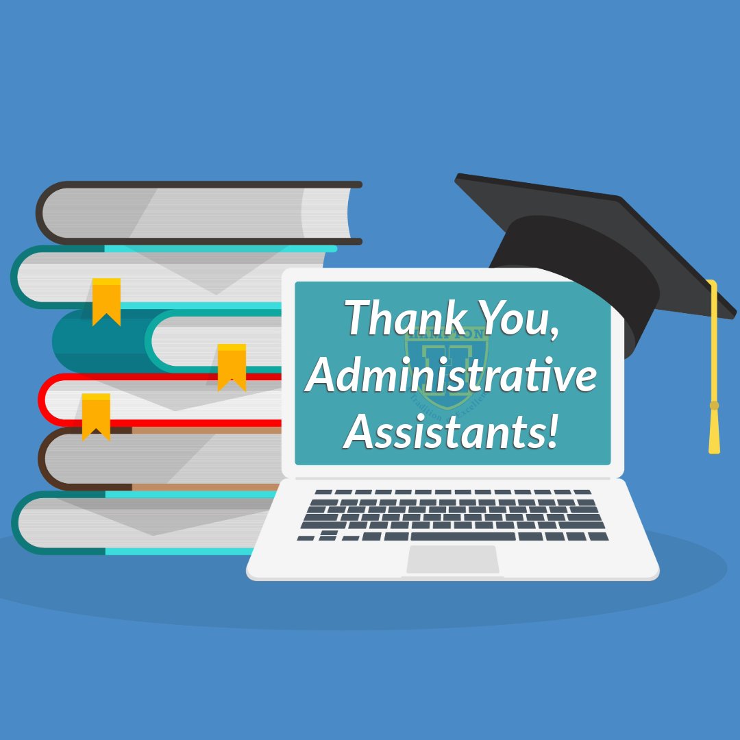 In honor of Administrative Professionals' Day, HTSD would like to recognize and thank all of our administrative assistants for their hard work in keeping our schools running smoothly, day in and day out! ]