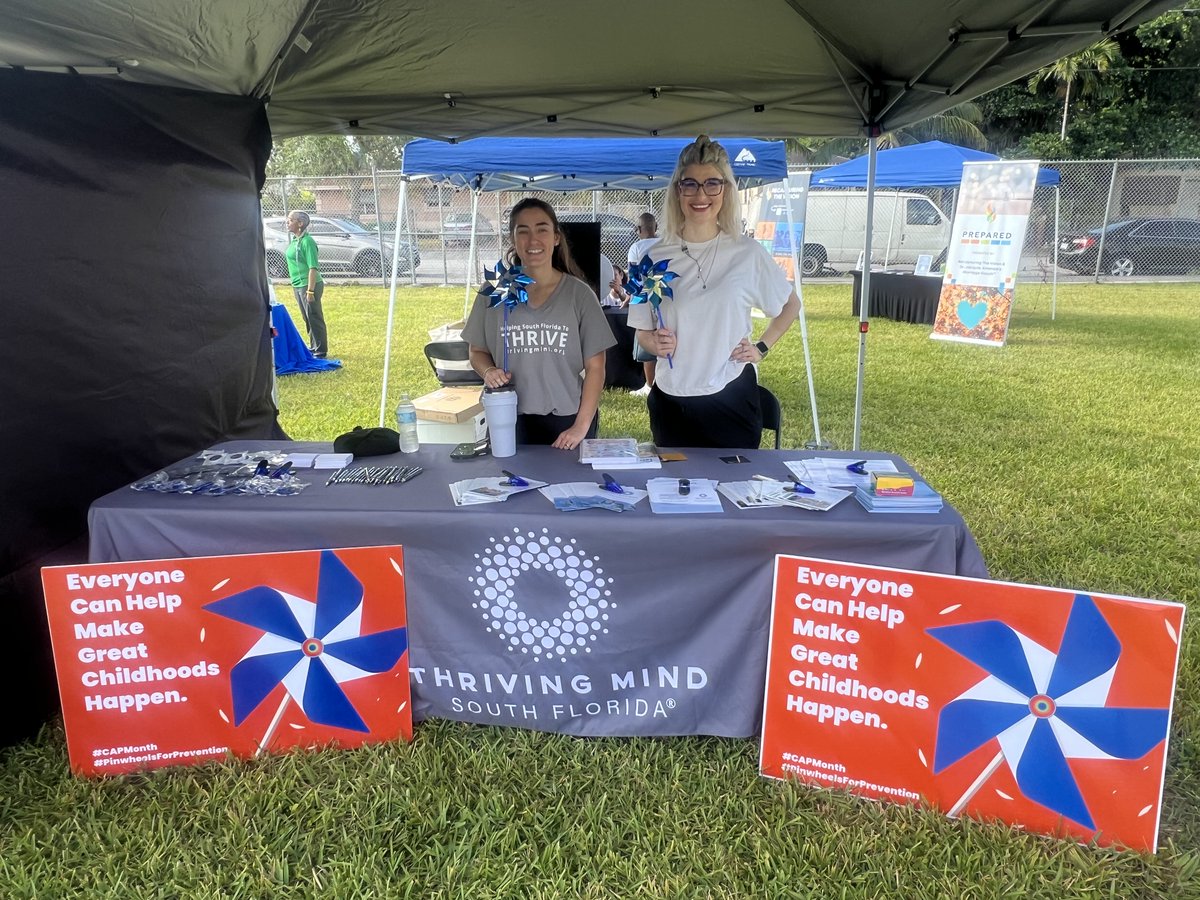 Nikki Batista, Thriving Mind's Children's System of Care Specialist, and Michelle Luchau, Thriving Mind's Adult System of Care Specialist, participated in Citrus’ Community Resource Fair for Child Abuse Prevention Month at the Circle of Brotherhood on April 20.