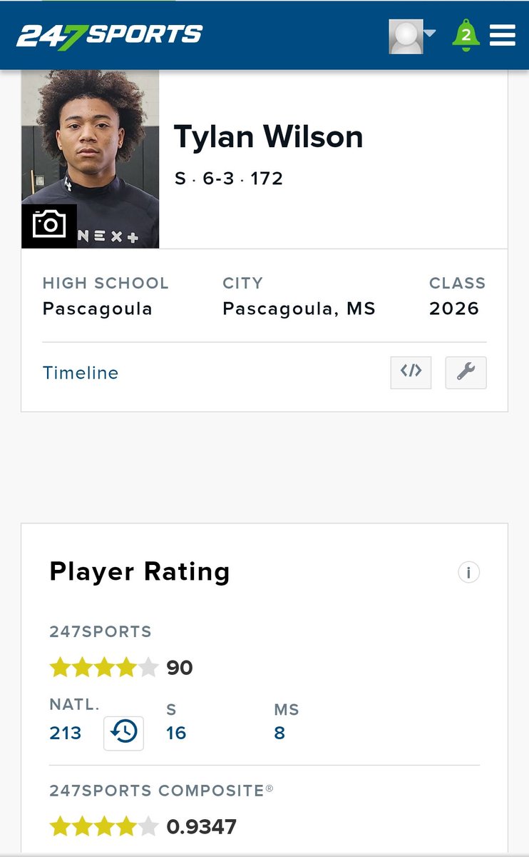 I’m blessed be ranked a 4💫@247Sports @MacCorleone74 #AGTG 🙏🏾