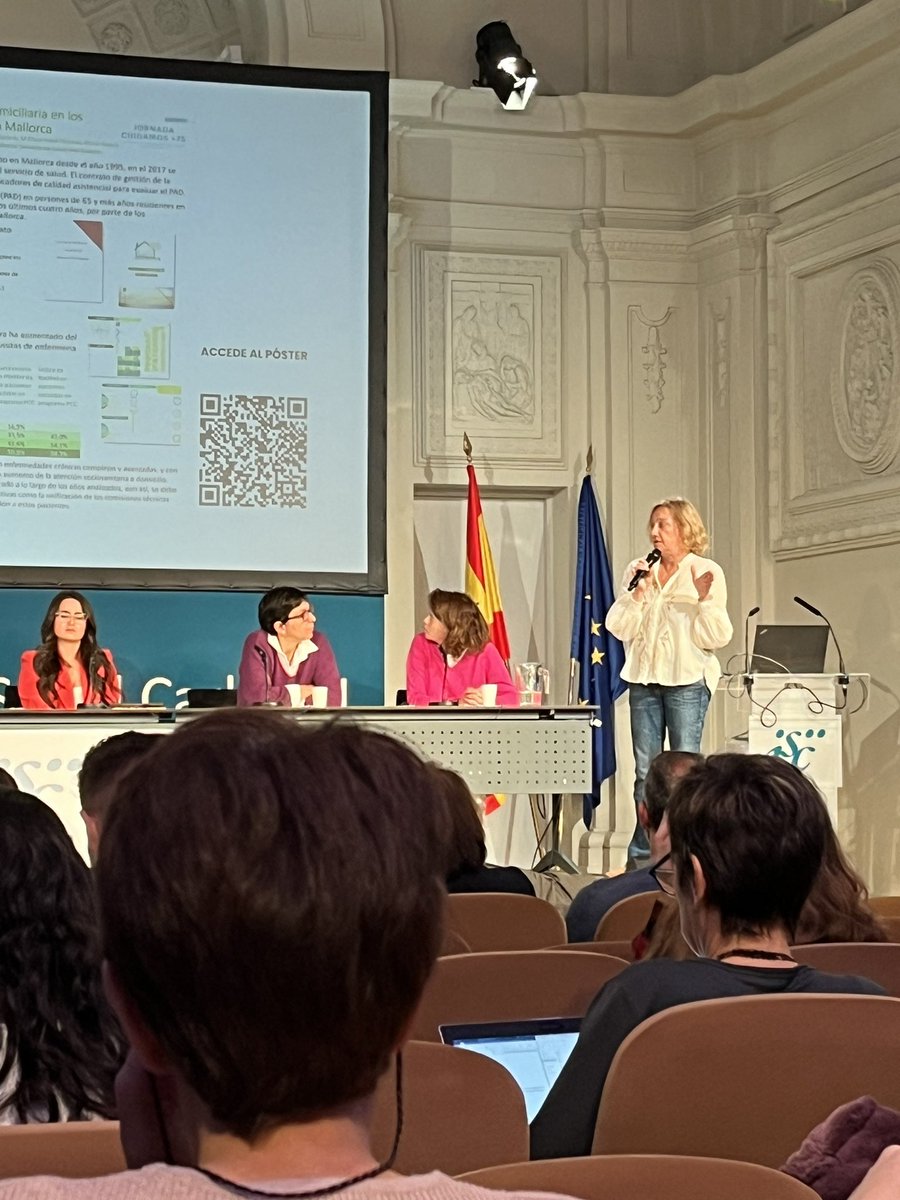 mcvidalth's tweet photo. Avui per los madriles a la Jornada de #cuidamosmas75 en el que participen infermers de @apmallorca, molt interessant i necessària 
Na @jeroniamiralles ha defensat un pòster sobre l’evolució del programa #ATDOM https://t.co/sbpp9Nh5lX