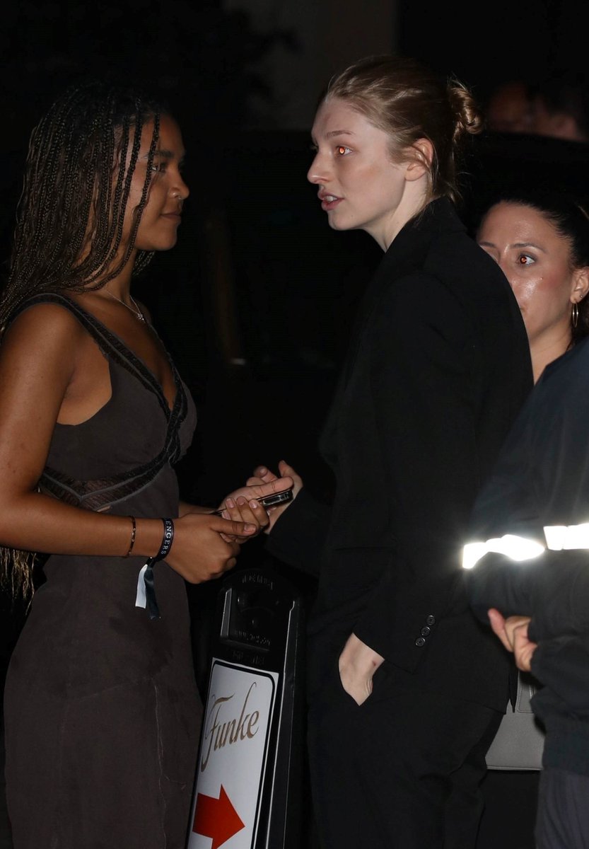 schaferfiles's tweet photo. hunter schafer at the 'challengers' premiere that happened 16th april. https://t.co/QmY0Blsjff