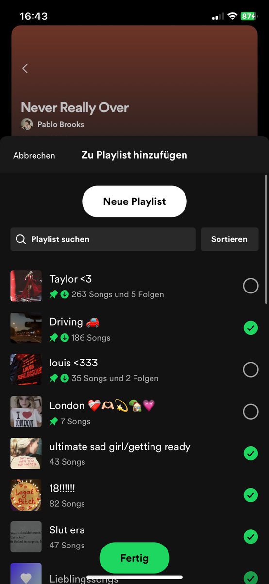 Iwtpeace's tweet image. added it immediately to all of the important playlists #NeverReallyOver @pablobrookshqs