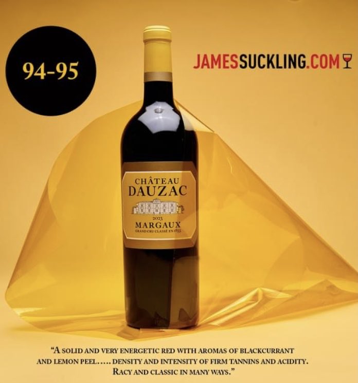 #Primeurs2023 : Château Dauzac 
94-95/100 by #JamesSuckling
