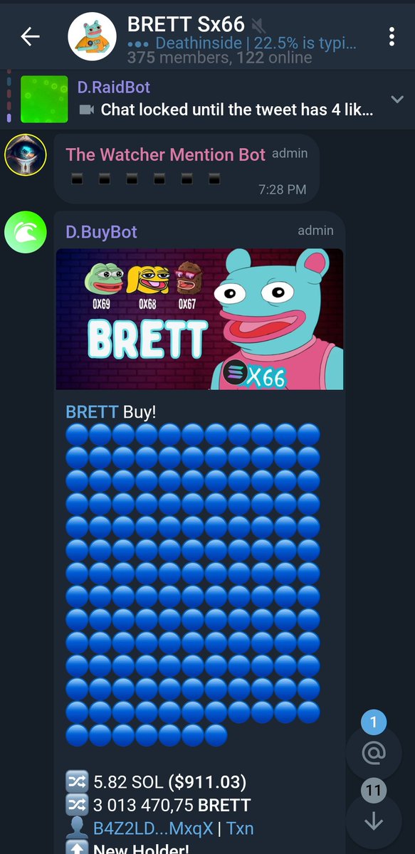 brettsx66's tweet photo. @0x66Brett0x66 Inspired by the $BRETT Ox66  is $BRETT Sx66 on Sol, an amazing team with a strong community ready to rewrite the history written on ETH on Sol now 
Tg: https://t.co/2TC2MkmV0P https://t.co/ywhN440K7t