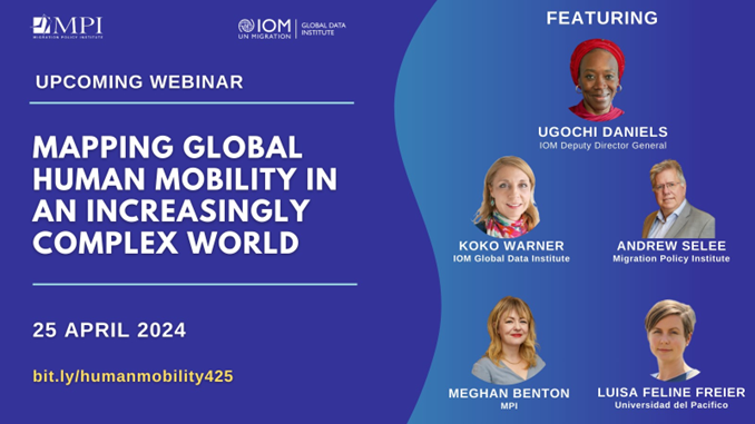 How has human movement around the world been reshaped by the pandemic, climate shocks & other developments? Join us 25 April for a webchat that will dive into findings – by region – from our latest @Unmigration @MigrationPolicy research collaboration