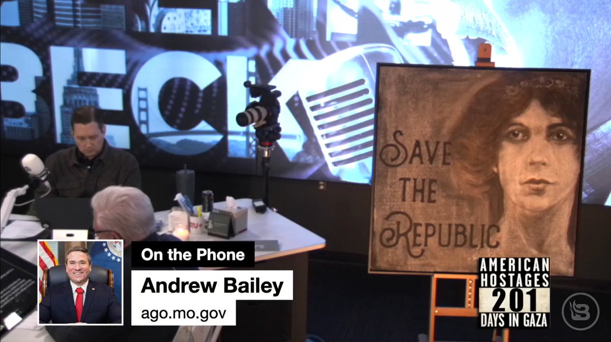 We need more Attorney Generals like @AGAndrewBailey 

Great interview with @glennbeck today.  

We have got a #ConstitutionalRepublic and #BillofRights to save 

#SaveTheRepublic #TheWorldisWatching