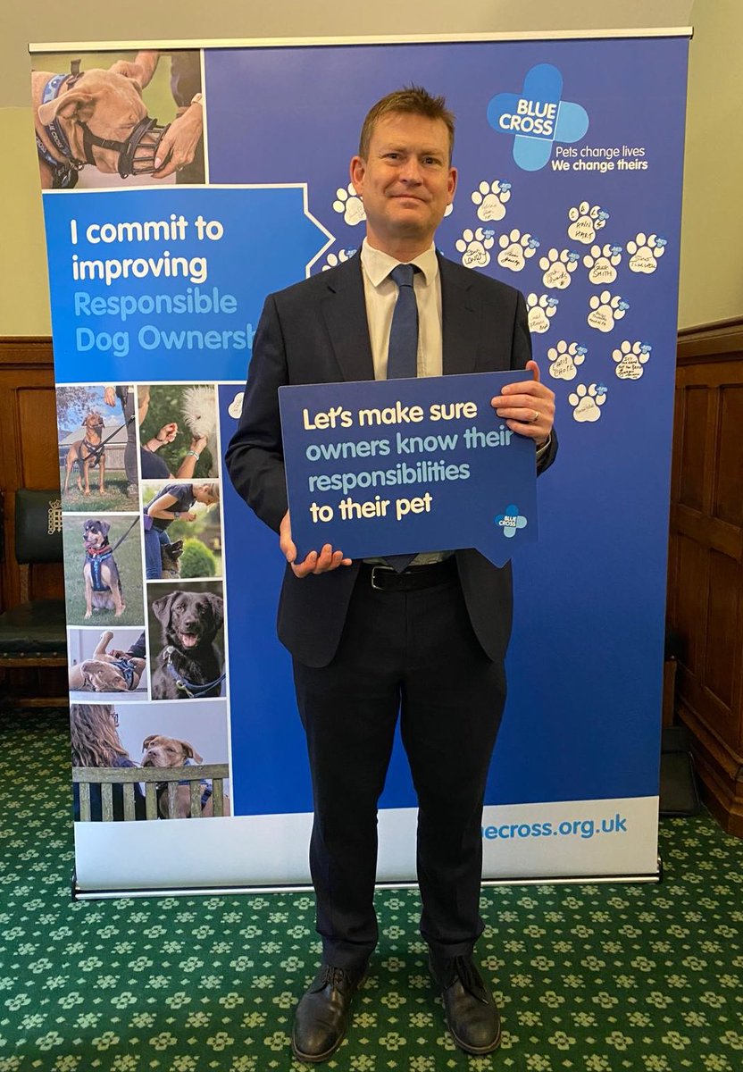 It was great to chat to @justinmadders at our responsible dog ownership event in Westminster yesterday 🐾