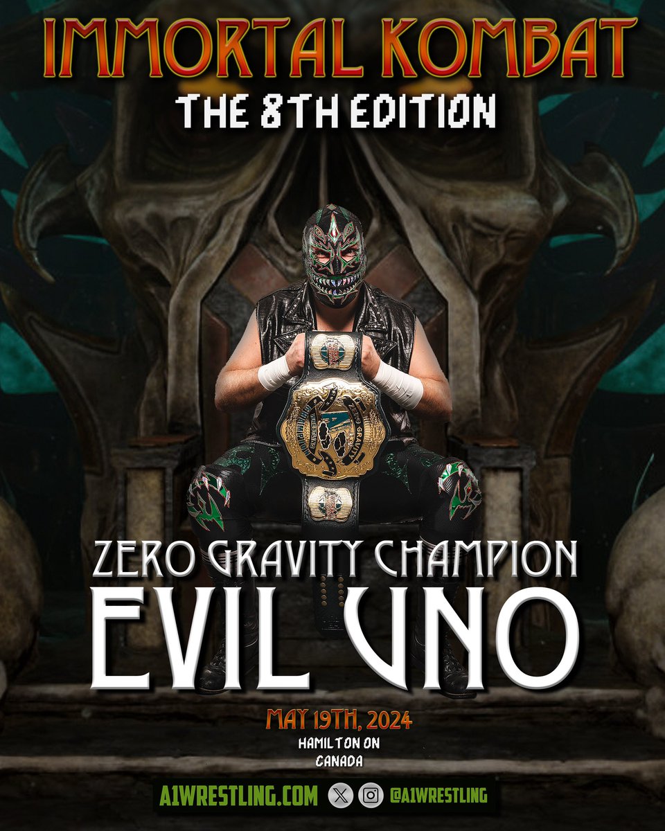 May 19th, 2024 • Hamilton, ON 🇨🇦 A Star Studded Super Show! Tickets are on sale NOW & going fast! Front Row SOLD OUT! Second Row 60% Sold! GA available at all 5 locations! A1Wrestling.com for event & ticket info!