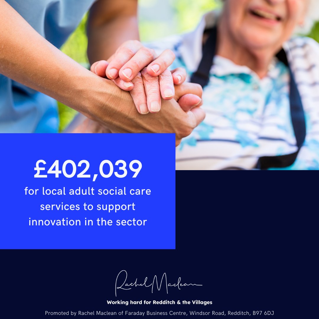 My mum is living with dementia and I have first-hand experience of the adult social care system, so I’m pleased to see the Government is backing innovations which will make our care system fit for the future and provide vital support to our selfless unpaid carers.