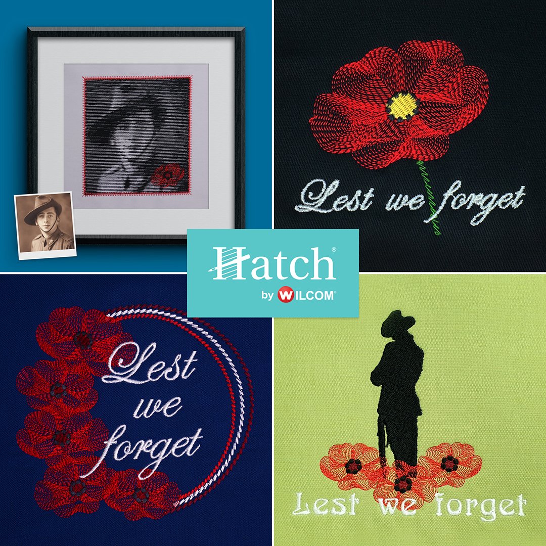 Commemorate #AnzacDay with beautiful embroidery bit.ly/AnzacDayDesigns

#HatchEmbroidery #embroiderysoftware #embroidery #machineembroidery #embroiderydesigns
