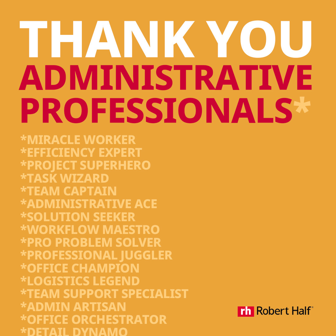 We could make the list even longer, but let it suffice to say WE APPRECIATE YOU!👏 #AdministrativeProfessionalsDay