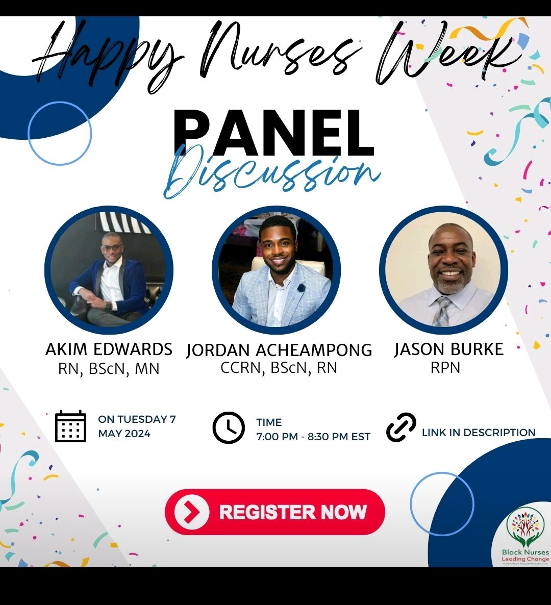 On Tuesday May 7th at 7pm I will be hosting a webinar via zoom discussing black men in Nursing on behalf of @BNLC_RNAO Click on the link to register to join our discussion: us06web.zoom.us/meeting/regist… @DorisGrinspun @RNAO @MINIG_rnao @birgitomo @obnn2021 @TheCBNA @thebpao