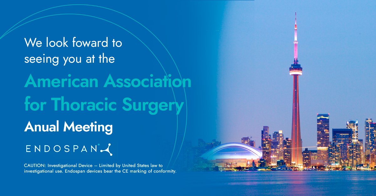We look forward to connecting at the #AATS2024 annual meeting April 27-30 in Toronto! ​ Please email clinicalus@endospan.com if you would like to schedule a meeting.​ Learn more about our technology: endospan.com​ #aortaEd #aorticdissection #aorticaneurysm