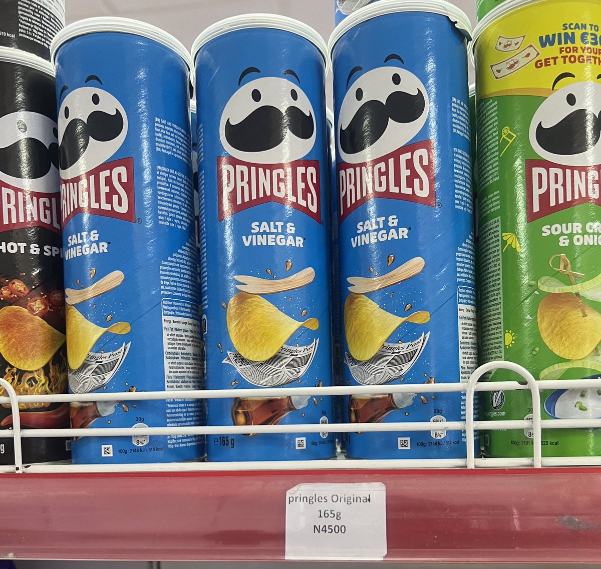 I swear na this one crack me up pass. Pringles, N4,500 😂😂. (I grudgingly bought it for N1,000 last year because it moved from N800). Sardine is also N1,400. The batch I grudgingly bought for N700 is still in my store.