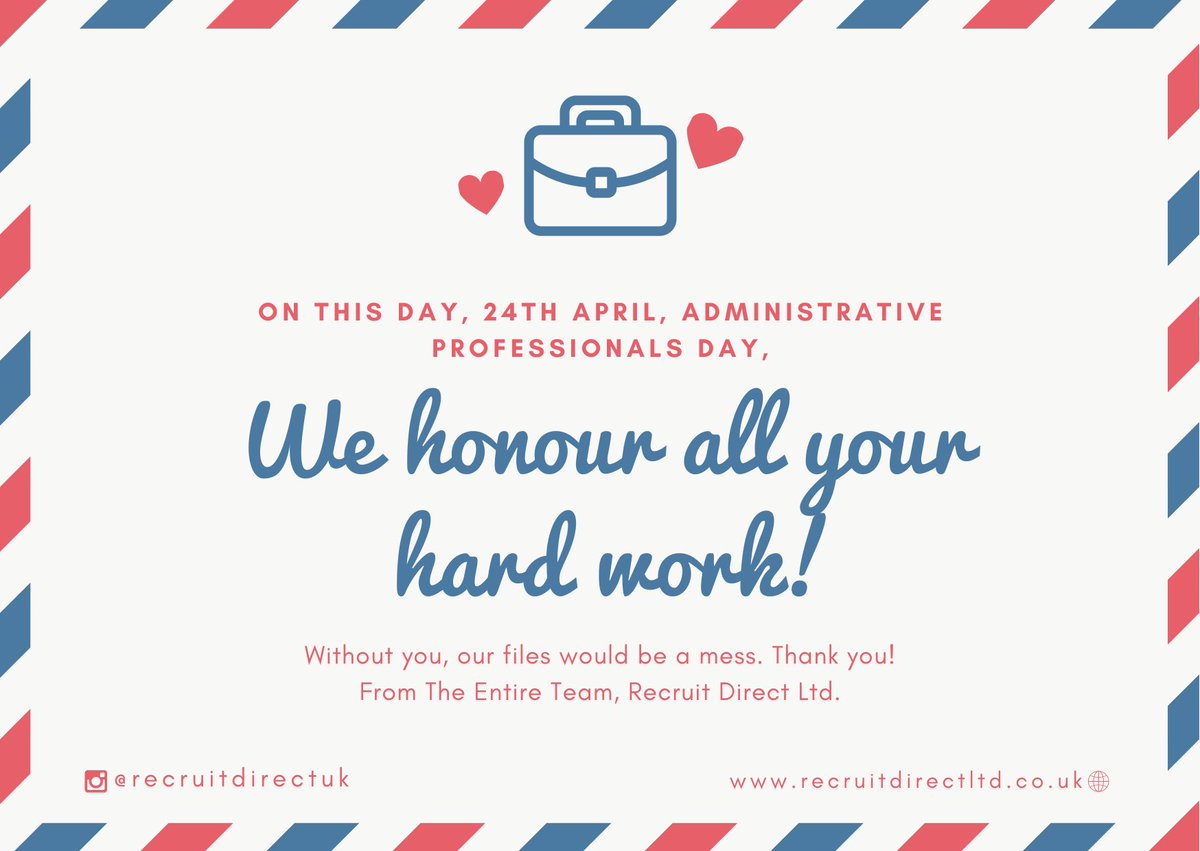 Appreciation post to our amazing admins on Administrative Assistant Day! Without you we wouldn't be able to keep our desks tidy and tasks completed! Celebrating our standout admin team today! #AdminDay #TeamAppreciation