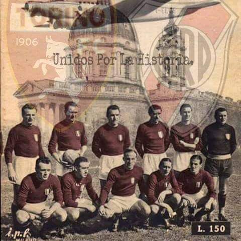 @RiverPlate no olvida al #GrandeTorino
⚪🔴⚪🐂

#UnidosPorLaHistoria