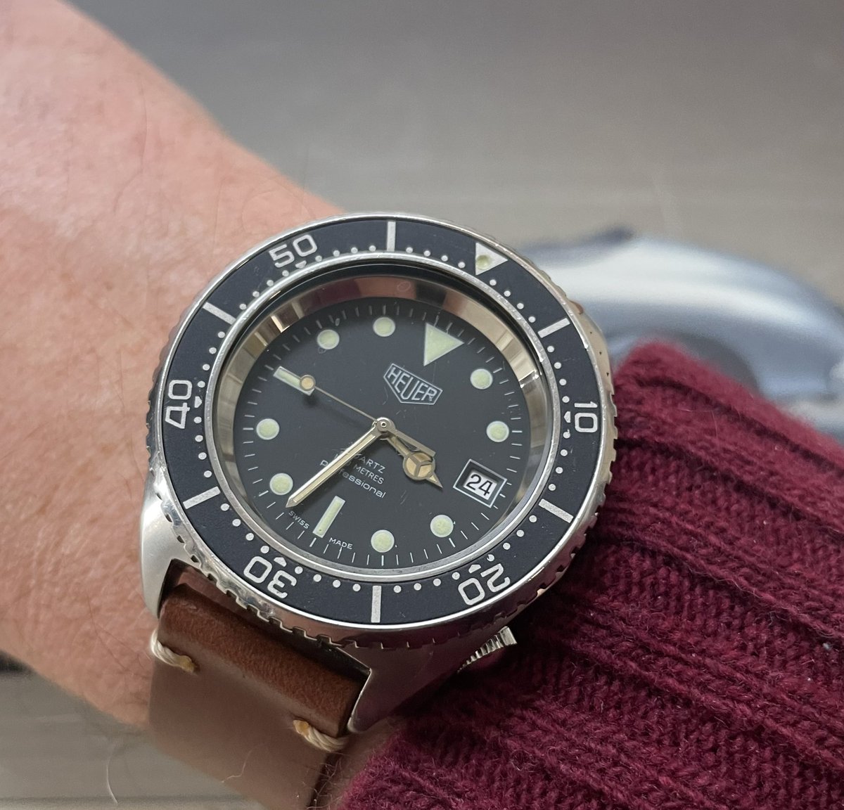 Do you like to dive deep? Heuer 980.023 1000M diver - for sale / trade  at heuerheritage.co.uk/HeuerDiver  #heuerheritage #vintageheuer #heuerdiver #heuerdiver1000 #1000mdiver #diverswatch #watchesforsale #diverswatches #heuerforsale #watches #submariner #vintagewatch #vintagewatches