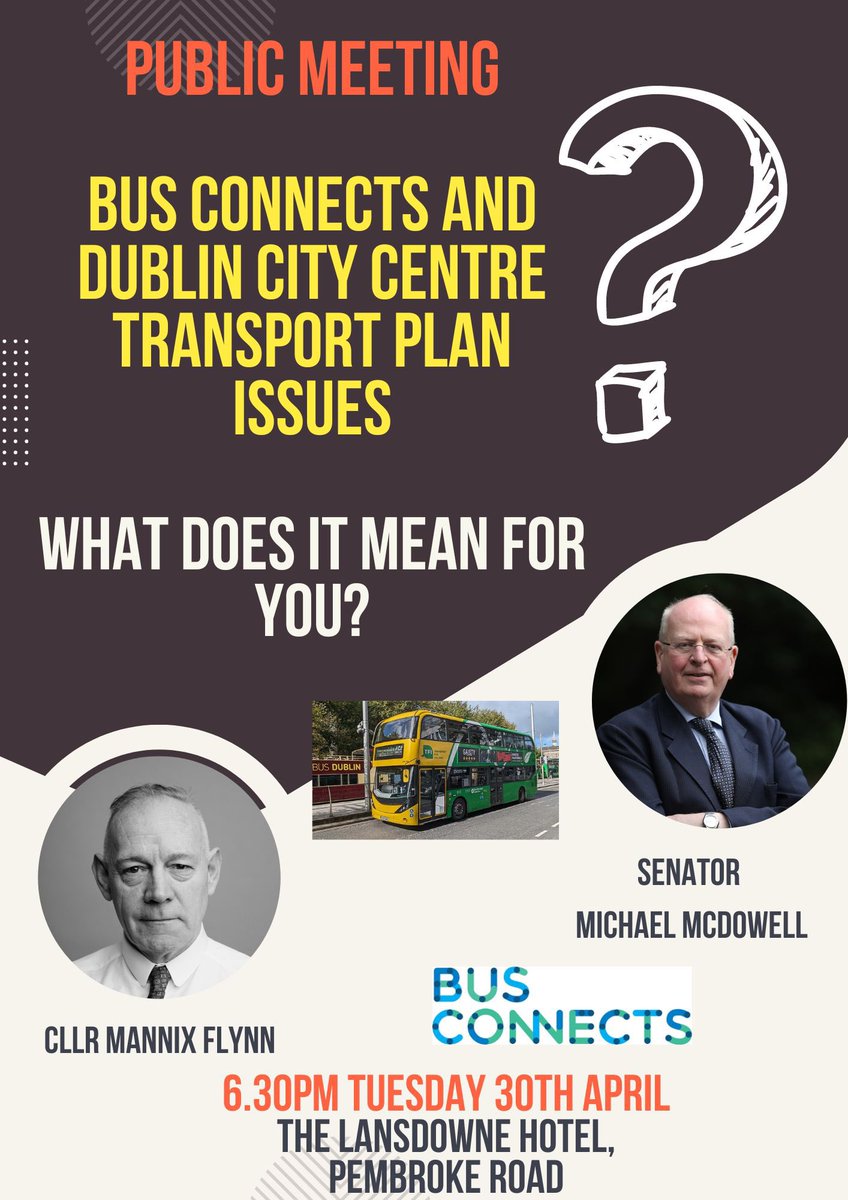 How will the bus connects and transport plans affect you? Check this out .. meeting Tuesday 30th - Pembroke Road