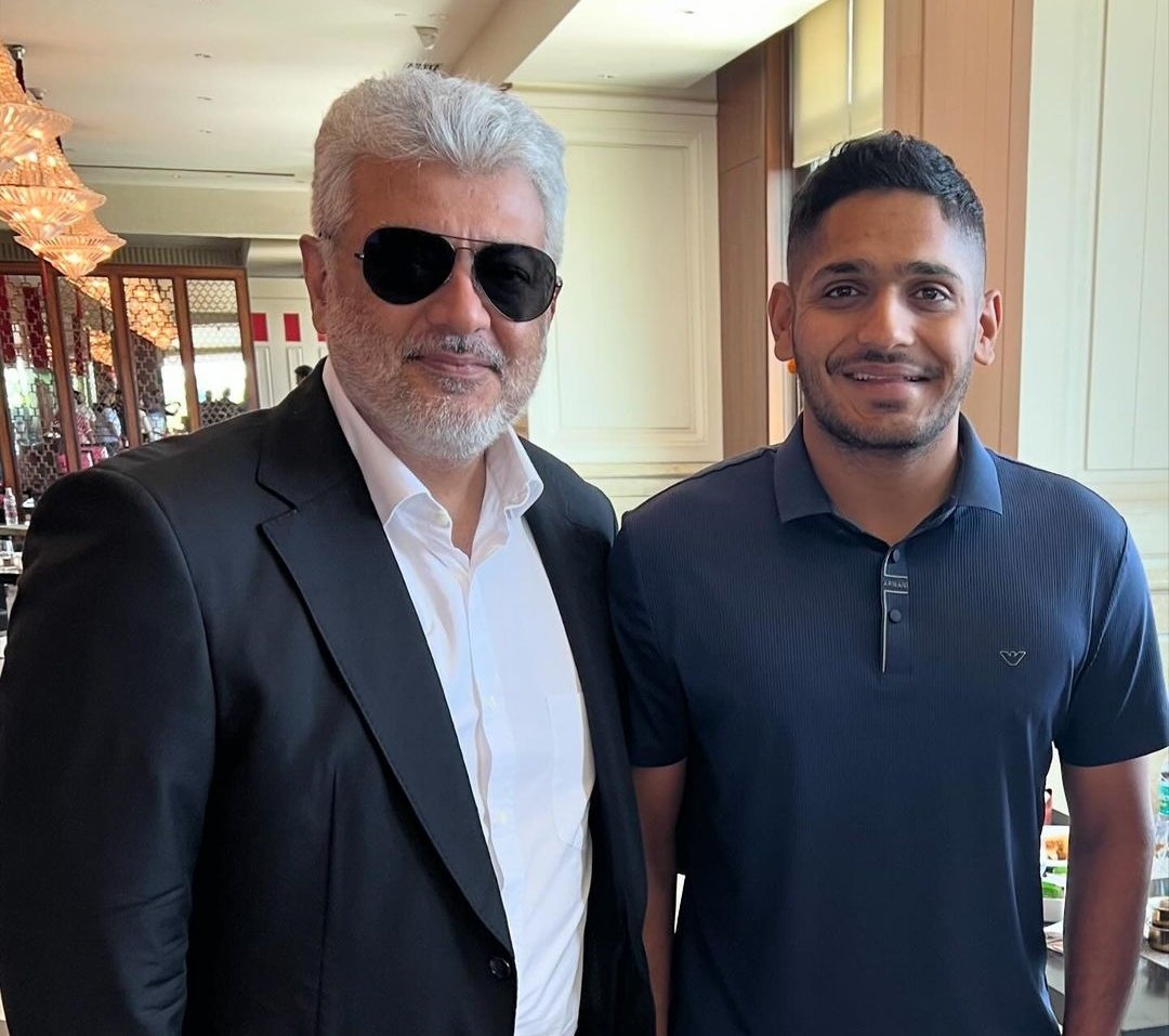 Tushar with Thala Ajith 💛 #CSK