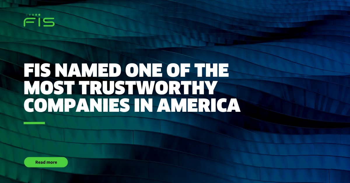 FISDevs's tweet photo. We're honored to be recognized by Newsweek and Statista as one of the Most Trustworthy Companies in America! 

Read more on what this means here: https://t.co/bY4Xagcvsm https://t.co/z35iKnZmfn