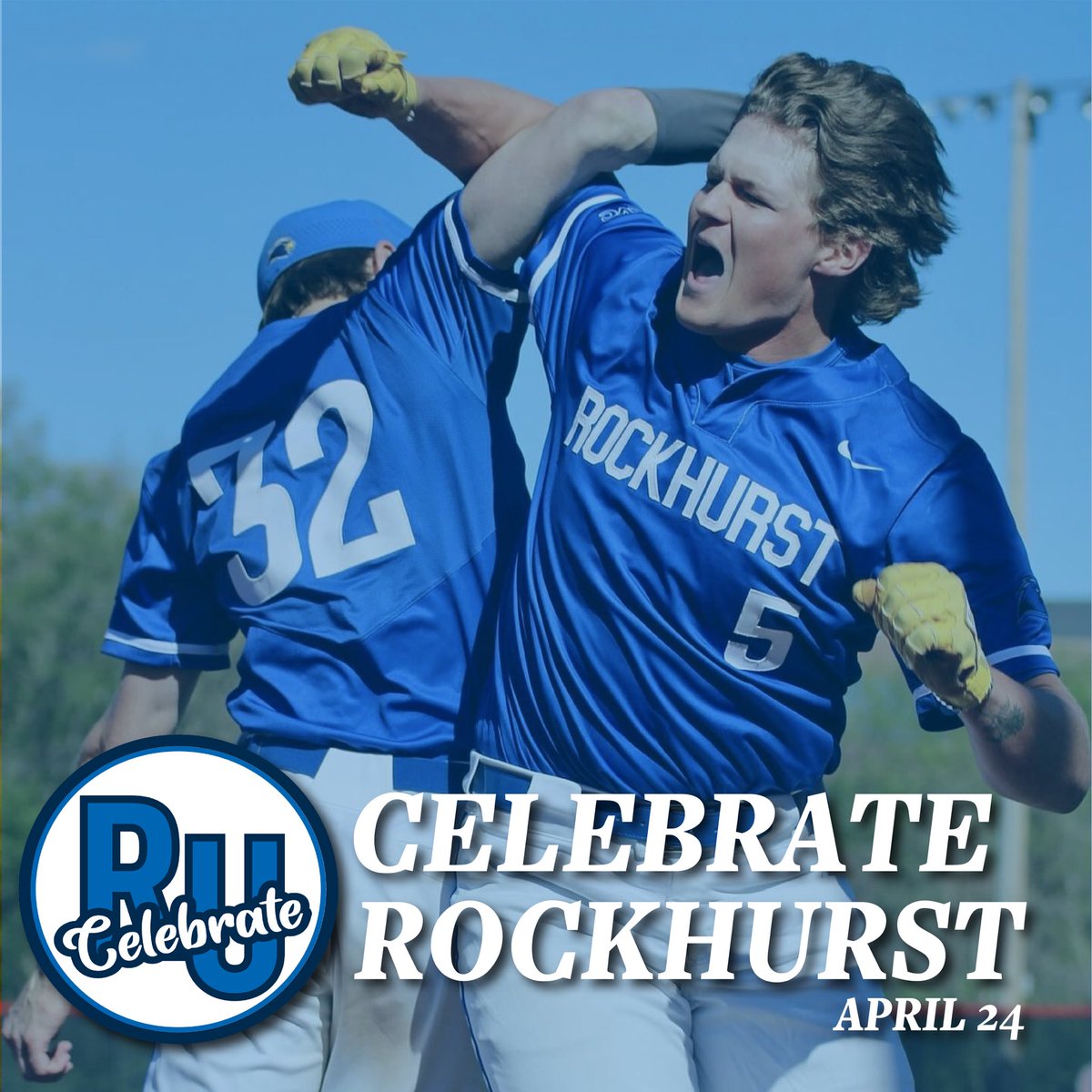 Celebrate RU🎉 

Rockhurst baseball fans, thank you for your ongoing generosity and donations to support our program. For our giving challenge, a generous donor will match the first $1,500 raised. The link to donate is below!

🔗 rockhursthawks.com/celebratebaseb…