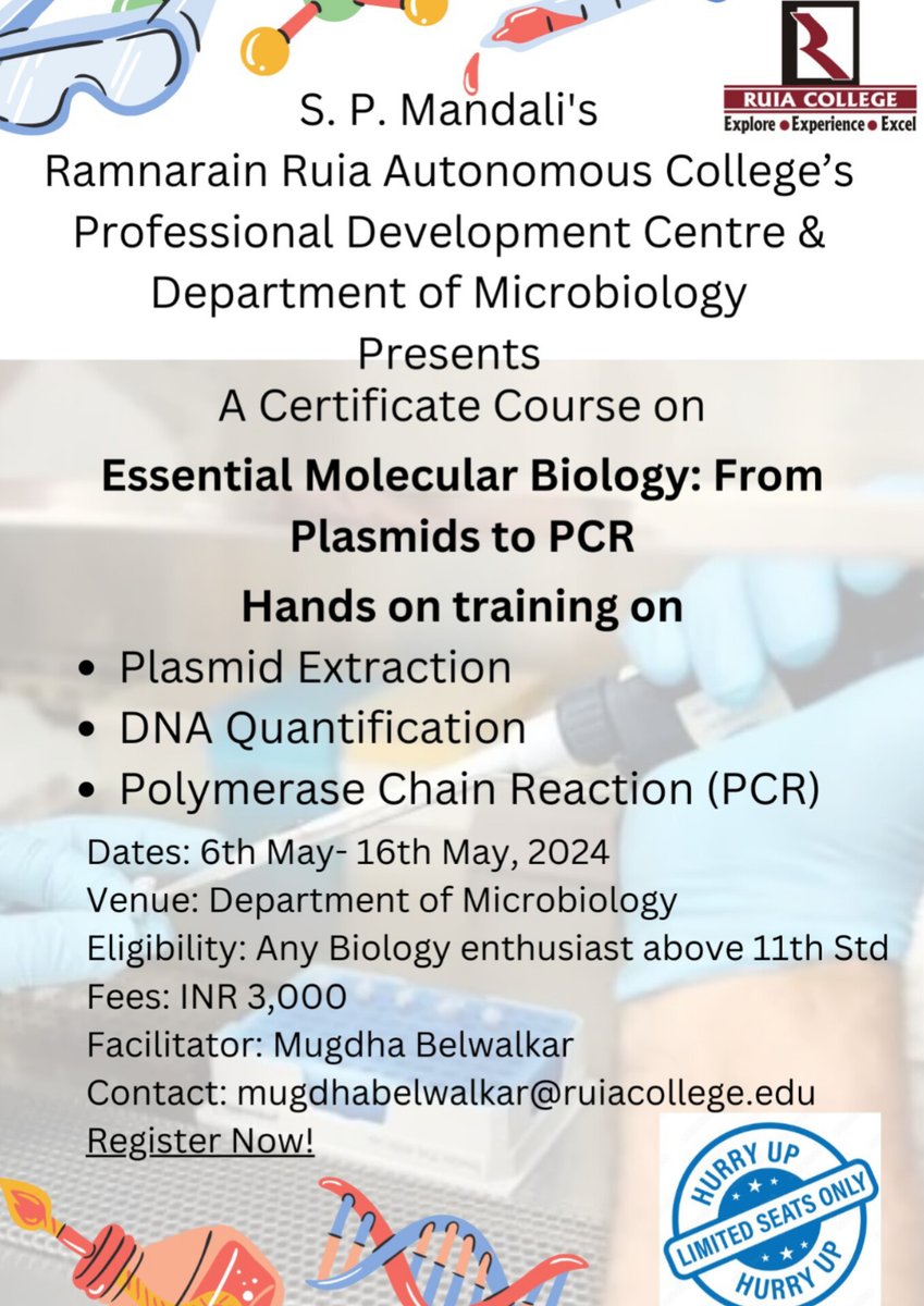 Ruia Microbiology Department tweet media