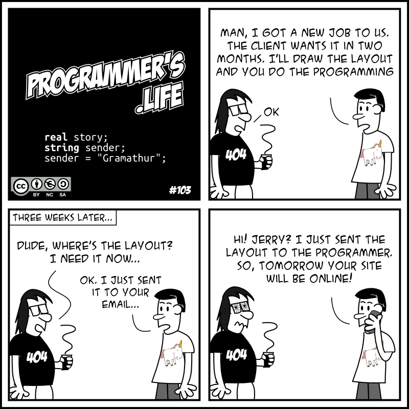 developers_life's tweet photo. Comic #103 (24/03/2015): Designer friend https://t.co/iWnFsnO5gs #developerslife #webcomic https://t.co/GsH4TH3Na0
