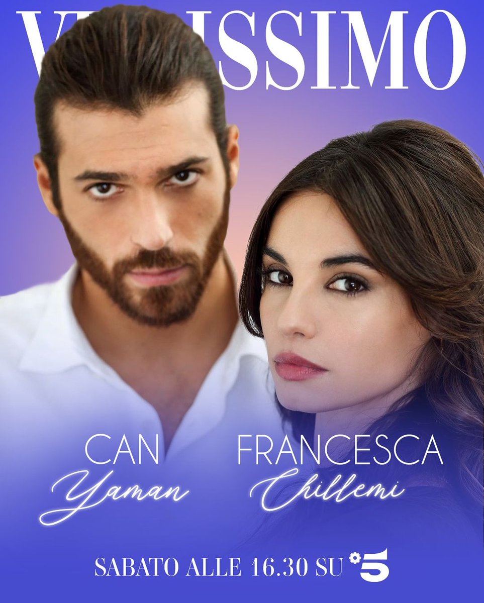 #FrancescaChillemi e #CanYaman ci aspettano sabato a #Verissimo alle 16.30 su #Canale5. Appuntamento da non perdere. #ViolaComeIlMare2 💟💯💥 @LuxVide @MedInfinityIT @SilviaZuccotti