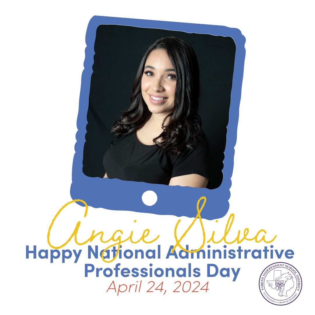 Happy National Administrative Professionals Day to Angie Silva! Thank you for being the glue that binds our team at Technology & Security. 

#SmallTownTough