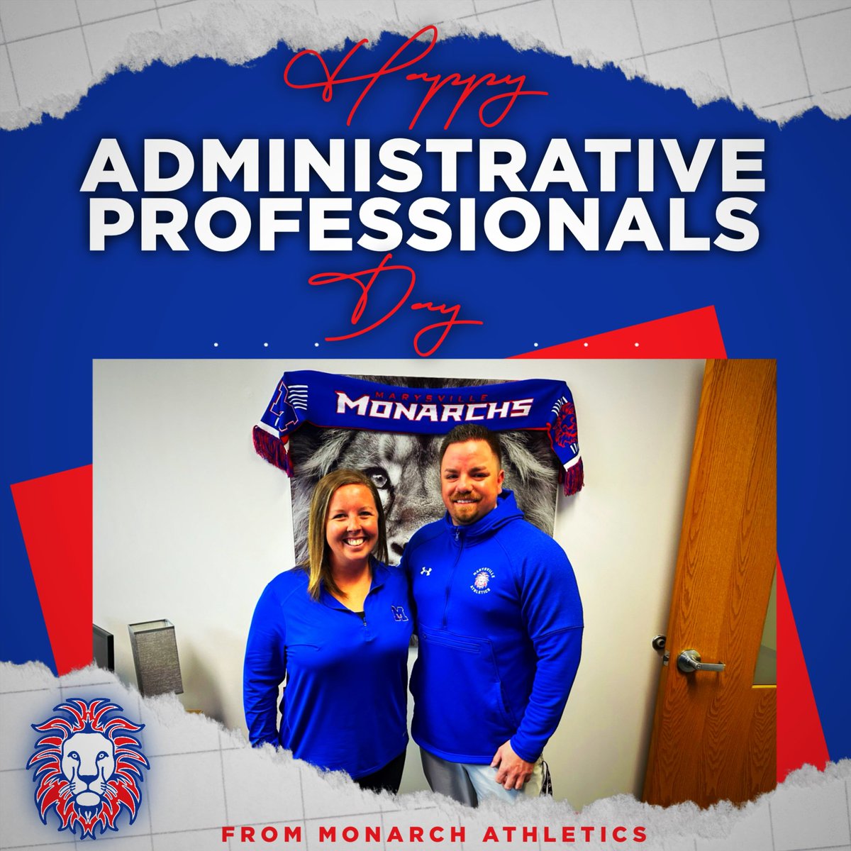 Happy National Administrative Professionals Day! Thank you, Mrs. Freeman for all of your hard work and commitment to make sure Monarch Athletics runs smoothly! You are a ROCKSTAR! ⭐️⭐️⭐️ #PTBM #BeTheBenchmark