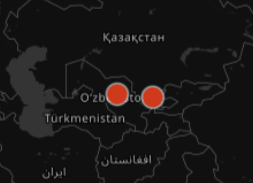 Let's see where some of our listeners are from! Are we Uzbekistan's #1 college football podcast? I mean, these dots tell me 'probably.'