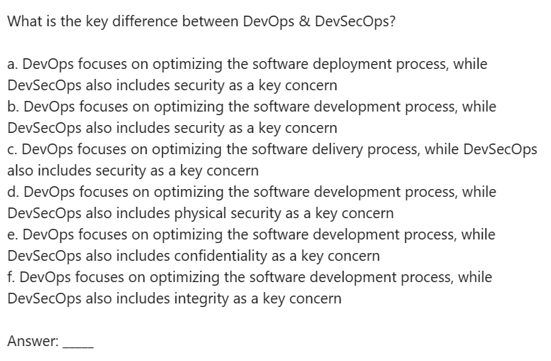 Welcome to the #cissp 'Q of the D' !!!!
Question 1238 / Day 1238 - DOMAIN - Software Development Security: (correct answer to be provided tomorrow) Show how smart you are & post your answers #cisspsuccess #isc2 #TheMoreYouKnow