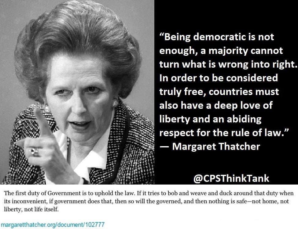 I didn’t agree with everything she did, but her words shame the remnants of her Party. She would be horrified what the Tories have become