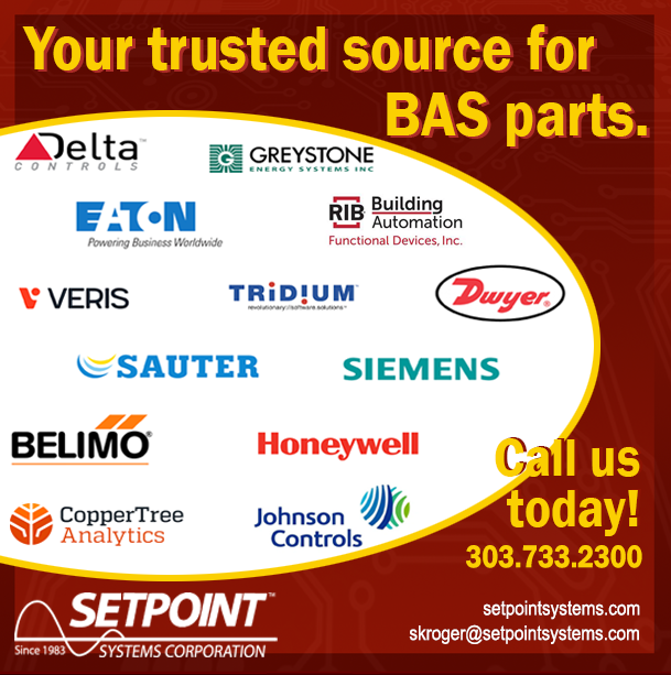 SetpointSystems's tweet photo. Do you need help identifying obsolete building control parts or adding additional devices to your control system? That's what we're here for--YOU.
#iot #ul508a #ualocal208 #HVAC #Smartbuildings #Buildingautomation #BAS #buildingautomationsystem #systemsintegration #WeBuildCO https://t.co/ERA7H6Chd6