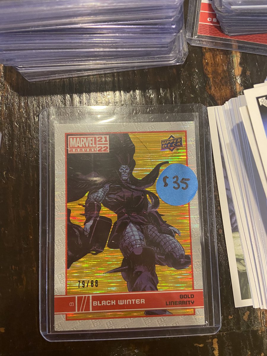 HouseOfSport_'s tweet image. Marvel Annual Black Winter /88 (Gold Linearity)

$35 PWE 
$38 BMWT
Prices shipped obo

@SugarKillsMe @rdaex1 @sw_card @Iminsearchof @ILOVECOLLECTIN1 @sports_sell @PCOregonDucks2 @HobbyRetweet_ .@Marvel #BlackWinter