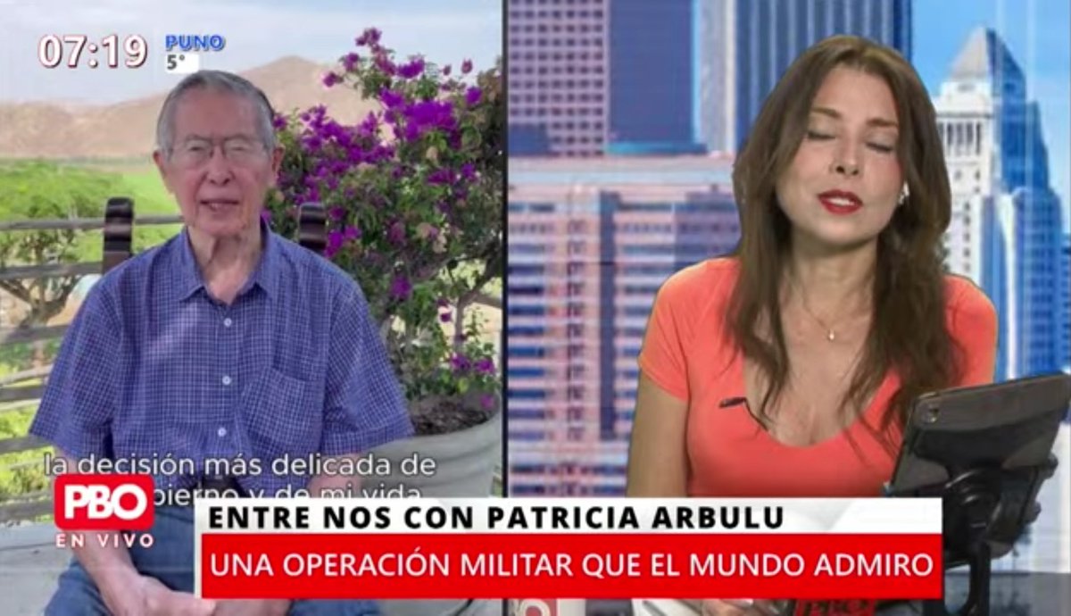 Quiero dar un APLAUSO a periodista Patricia Arbulú @patriciaarbulu porque esta mañana habló con CLARIDAD y absoluta LÓGICA sobre el papel de Alberto Fujimori en la operación Chavín de Huantar. Reconocer al artífice de esa operación es de VALIENTES. P.D. aprendan prostiriodistas