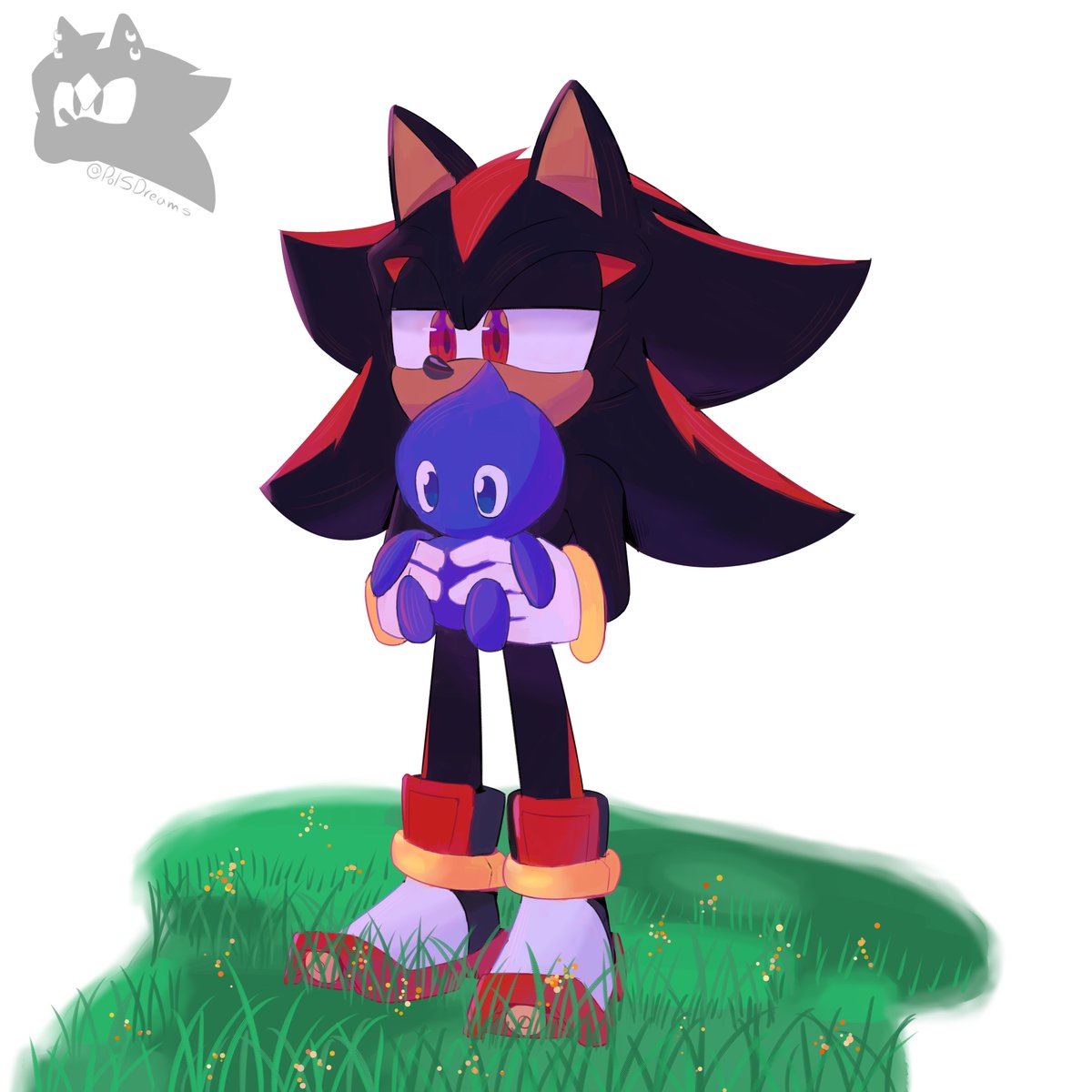 Shadow has a Chao for you :0 ✨🫣 #shadowthehedeghog #sonicfanart