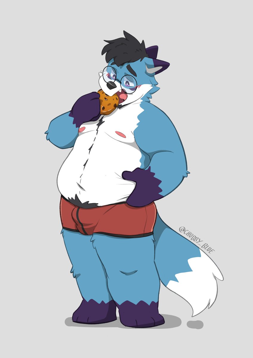 Cookie eating a cookie! Art i made for @ThicCookie