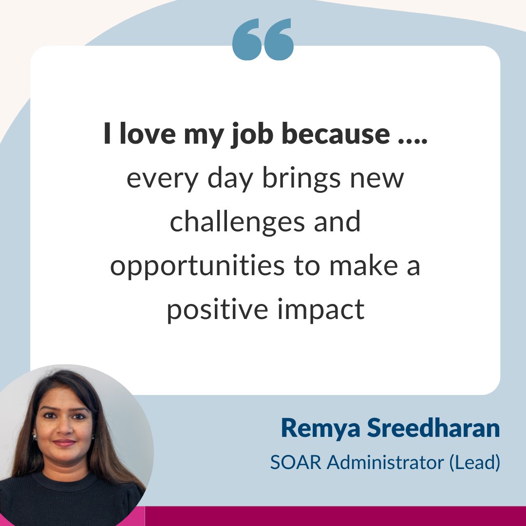 We are celebrating the amazing work of administrative professionals across @UHSFT this #AdministrativeProfessionalsDay. Our #NHSAdminHeroes include Remya Sreedharan – lead administrator for the Southampton Academy of Research (SoAR). 🌟👏 #WeAreUHS #LeadTheWay