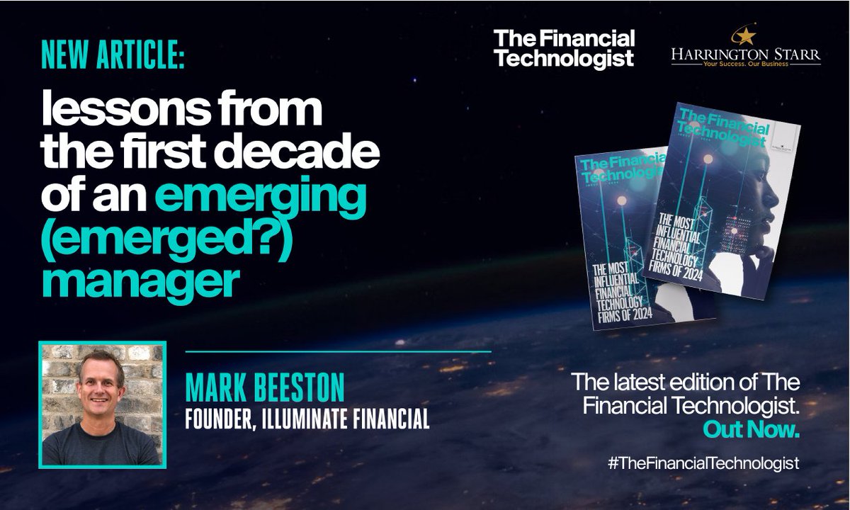 Founder Mark Beeston reflects on Illuminate Financial's journey, emphasising the importance of self-assessment, narrative consistency, and learning from mistakes. Dive into his insights in #TheFinancialTechnologist. Download here: link.harringtonstarr.com/TheFinancialTe… #FinTechMagazine