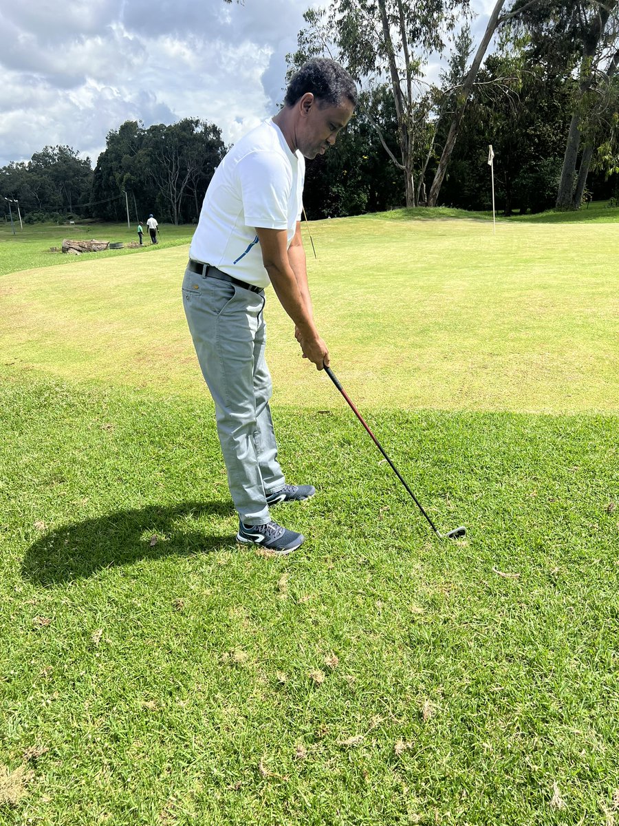 DAY TWO! Working on the grip and the Swing . my coach tells me ' if i don’t focus on my set up early on the game,it will be tough on the course. Even a small details can have a big impact I was told this is a game of discipline & had to change my attire due to the wrong T-shirt.