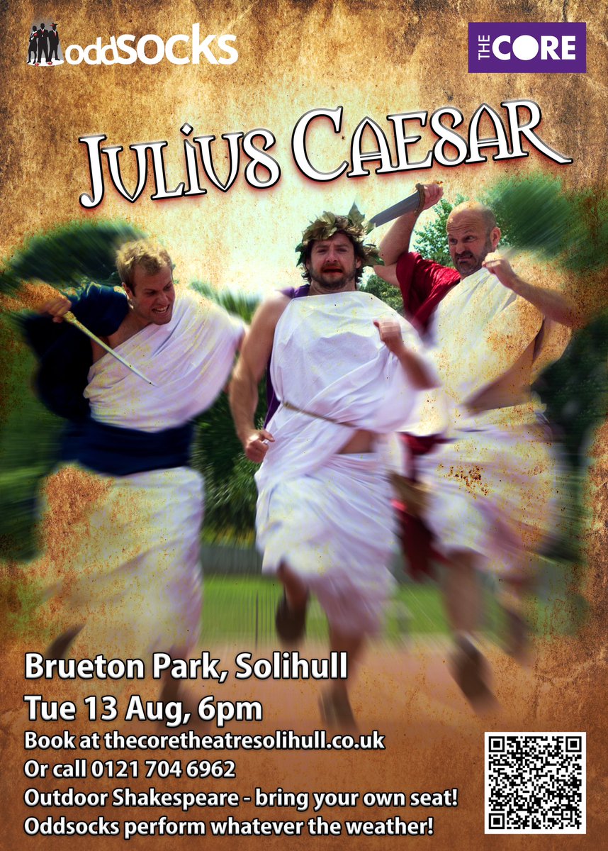 🚨 New venue 🚨 
@coretheatresol Brueton Park, Solihull added to our tour schedule for this summer’s production of Julius Caesar! 

Book now: wwwthecoretheatresolihull.co.uk or 📞 0121 704 6962 

#solihull #Shakespeare #outdoortheatre