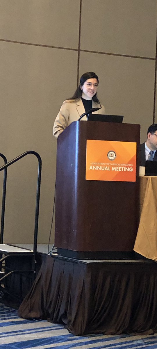 Standing ovation for our rockstar PGY2, Kathryn Cavallo, as she presents at Surgical Education Week in Orlando on Service Learning during the Surgery Clerkship #surgicaleducation #surgery #ilooklikeasurgeon #medicalstudent #surgeryresidency