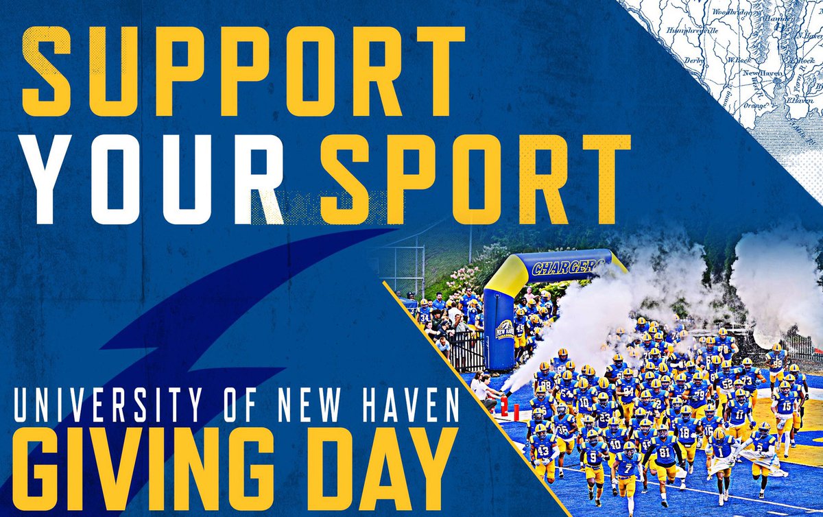 GIVING DAY 2024!

How to Donate:
Link: give.newhaven.edu/chargerathleti…
Select Amount
Select Football
Click Add Donation

Our football student athletes will directly benefit from any size donation made. Thank you for supporting Charger Football!

#1AFFECTS100