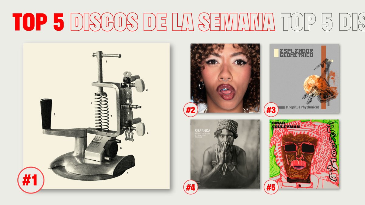💿 TOP 5 DISCOS DE LA SEMANA⁠: Za! y Perrate, Nia Archives, Esplendor Geométrico, Shabaka y Omar Souleyman.