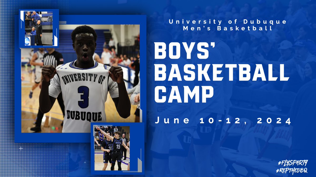 Our Boys' Basketball Camp registration for grades 2-8 is underway! Looking forward to a great time on June 10-12. You can register here: register.ryzer.com/camp.cfm?ID=27… #FlySparty #RepTheDBQ