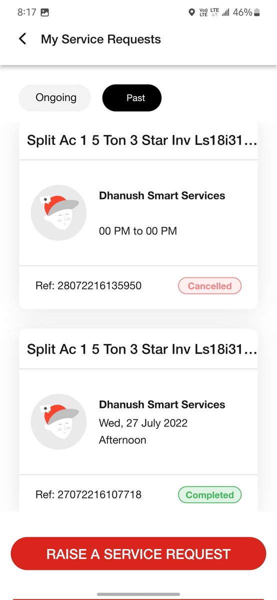 balutalupula's tweet photo. @HavellsCare360 U can see the Ref no. How many times the product got repaired, this is for same issue. Even yesterday without visiting the place they closed the request that it is resolved https://t.co/rAUorU020e