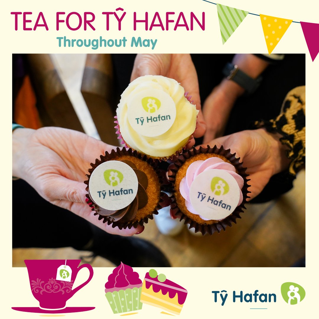 There's still time to make a difference this May by hosting a #TeaForTyHafan. Get together with friends, family and colleagues and have lots of fun while raising essential funds for your local children’s hospice. Get your free fundraising pack now > bit.ly/3wPLWlS