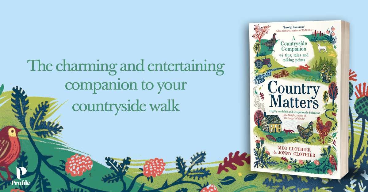 Your perfect countryside companion awaits you...
 
@meg_clothier and Jonny Clothier's #CountryMatters is full of the charming perplexities of the world beyond our towns and cities 🌄

Out in paperback now! 

Learn more: tinyurl.com/CountryMatters…