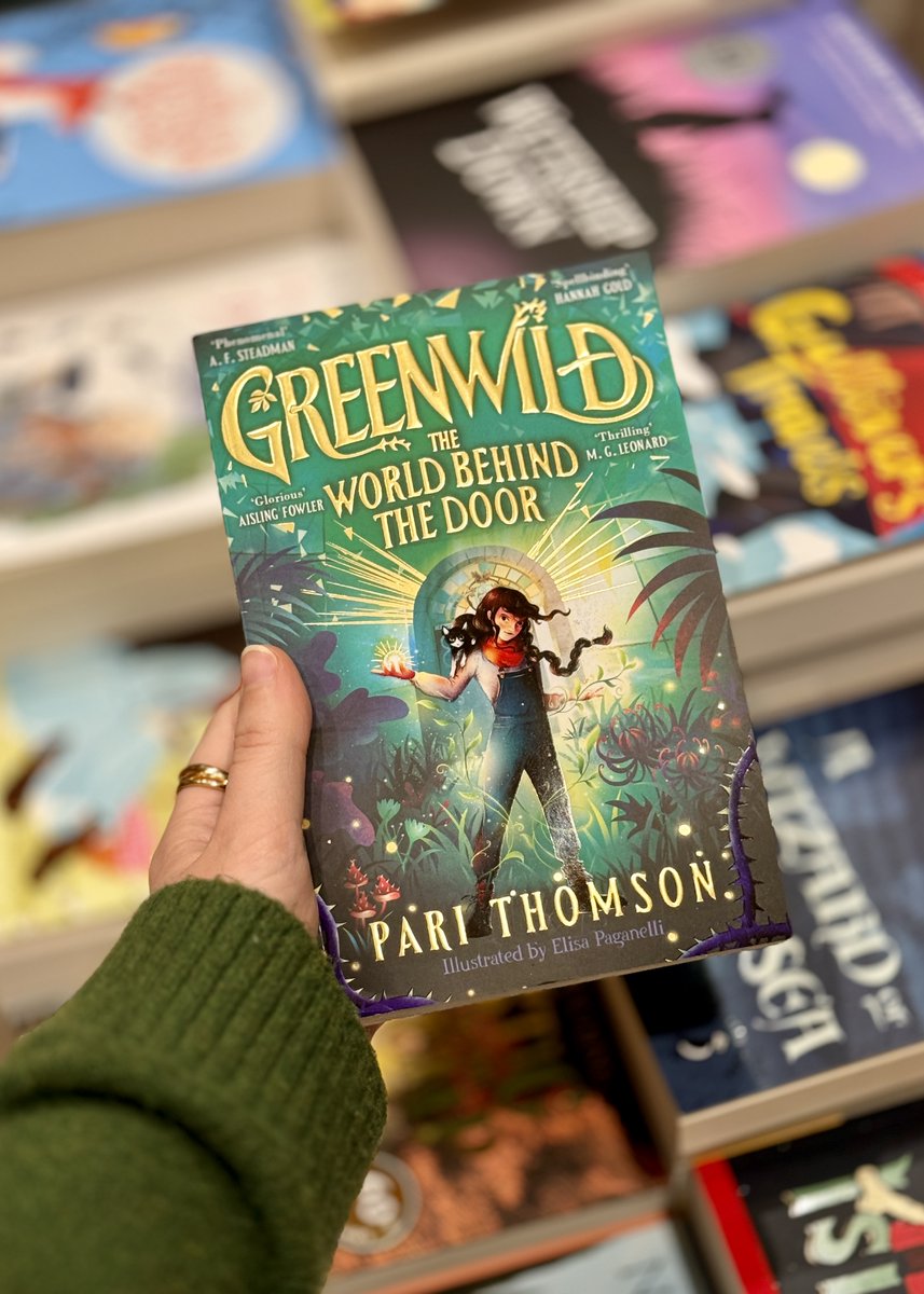 'Bursting with charm and imagination, Greenwild is a rare and wondrous treasure that had me spellbound from first page to last.' - @doyle_cat on Greenwild: The World Behind The Door the spellbinding, adventure by the great @parithomson! Shop here: bit.ly/4bajPg8